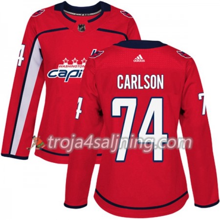 Washington Capitals tröja John Carlson 74 Röd 2017-2018 Adidas Authentic - Dame NHL Tröjor Washington Capitals tröja John Carlson 74 Röd 2017-2018 Adidas Authentic - Dame NHL Tröjor